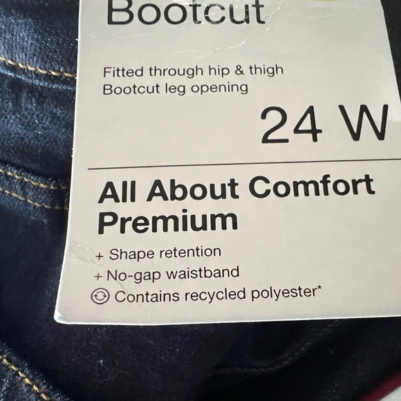 🆕Size: 24W Bootcut Premium Comfort Sonoma Jeans Fitted thru Hip & Thigh - Picture 3 of 8